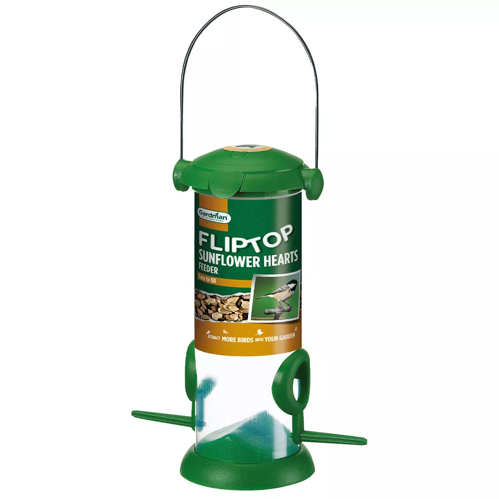 Gardman Flip Top Sunflower Heart Feeder