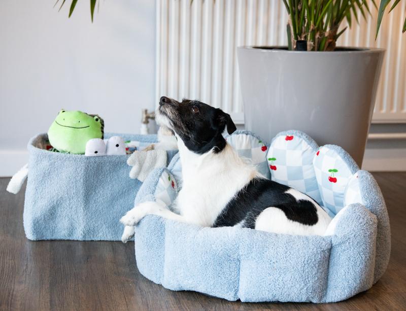 Rosewood Cherry Pop Scalloped Donut Bed