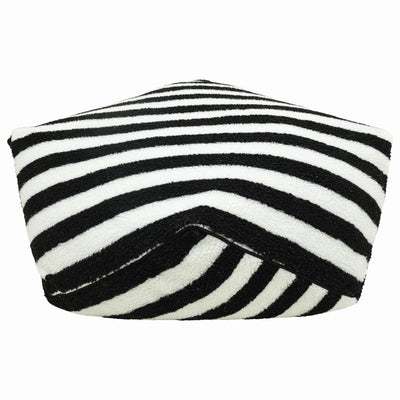 Rosewood Sherpa Bean Bag, Black & White