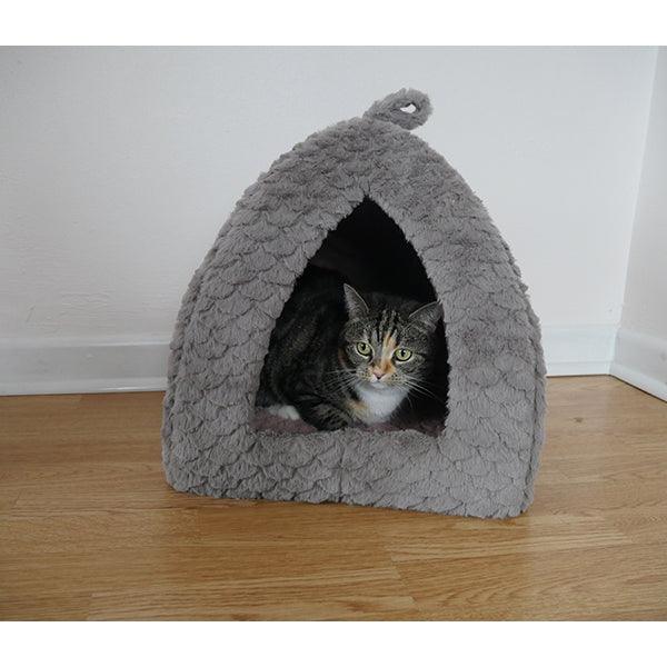 Rosewood Grey and Pink Fleece Pyramid - Ormskirk Pets