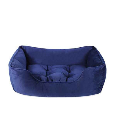 40 Winks Velvet Navy Dog Bed