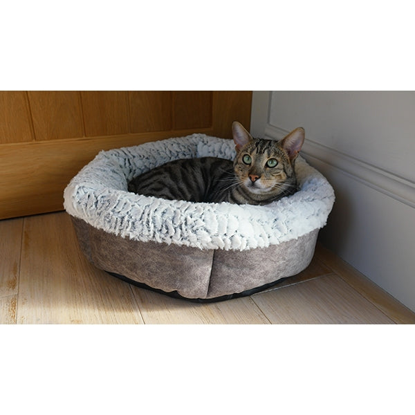 40 Winks Grey Luxury Plush Round