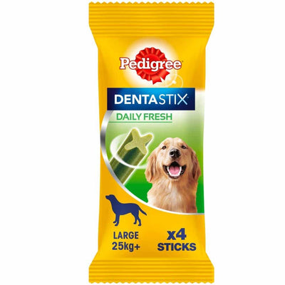 Pedigree Dentastix Fresh Daily Large Dog Dental Treats 4 Sticks 154g x 14 - Ormskirk Pets