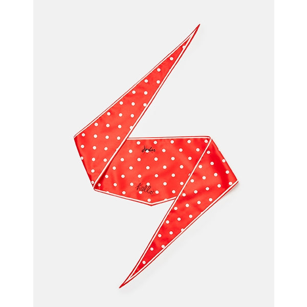 Joules Hello Neckerchief Collar Red Polka Dot