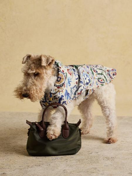 Joules Festive Floral Packaway Jacket
