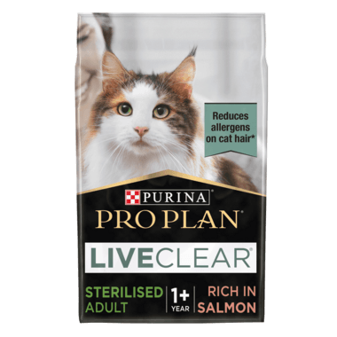 Pro Plan Live Clear Sterilised Adult Dry Cat Food Salmon 2.8Kg - Ormskirk Pets