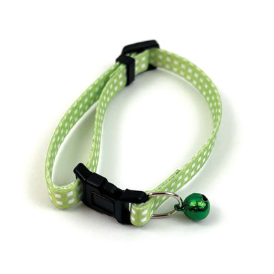 Tabby Patch Green Check Cat Collar
