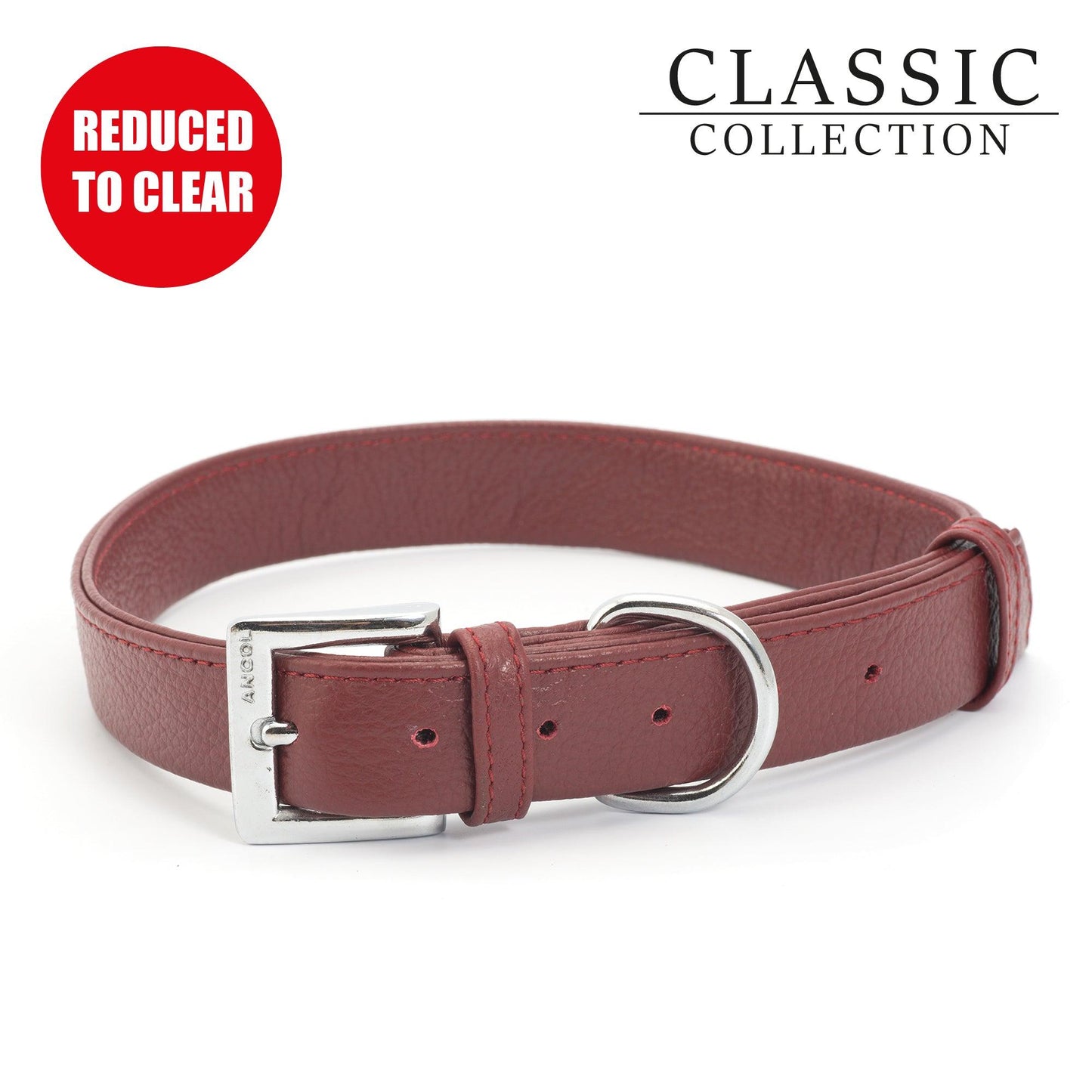 Ancol Folded Collar Red 46-56cm L - Ormskirk Pets