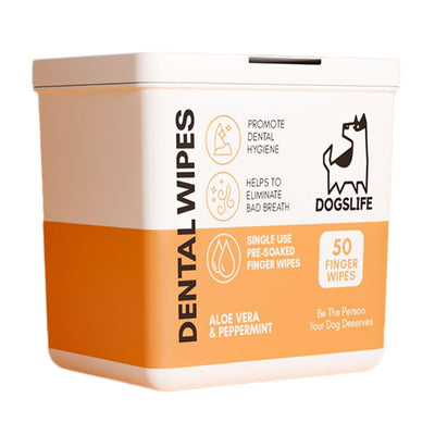 Dogslife Dental Wipes - Tub of 50