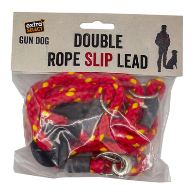 Extra Select Double Rope Slip Lead Green Or Red