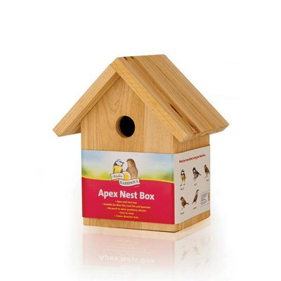 Harrisons Wooden Nest Box Apex 32mm Hole - Ormskirk Pets