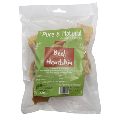 Pure & Natural Beef Headskin 12cm