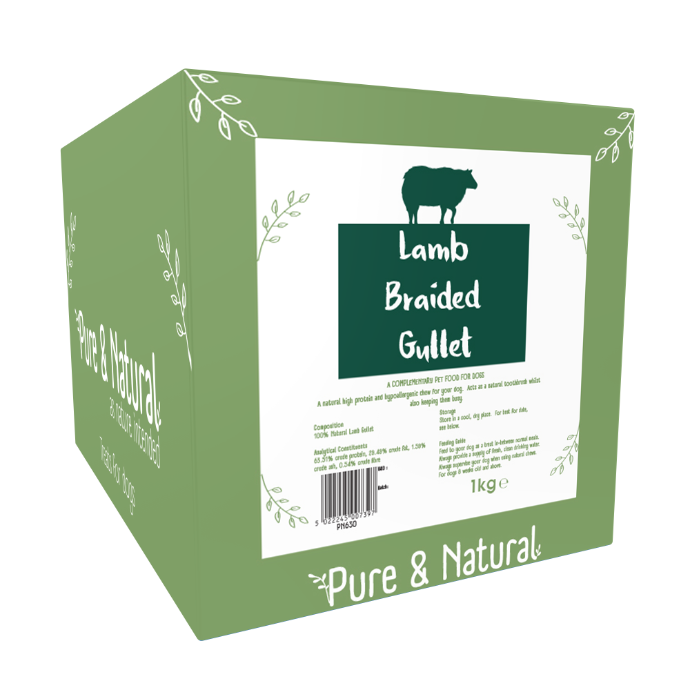Pure & Natural Lamb Gullet Braided