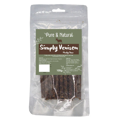 Pure & Natural Meat Sticks Venison 100g