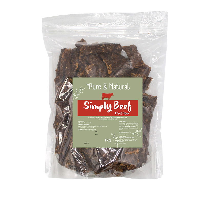 Pure & Natural Meat Strips Beef 1kg