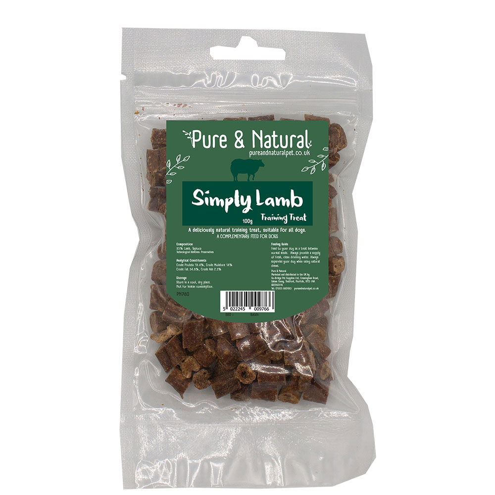 Pure & Natural Simply Meaty Training Treats Lamb
