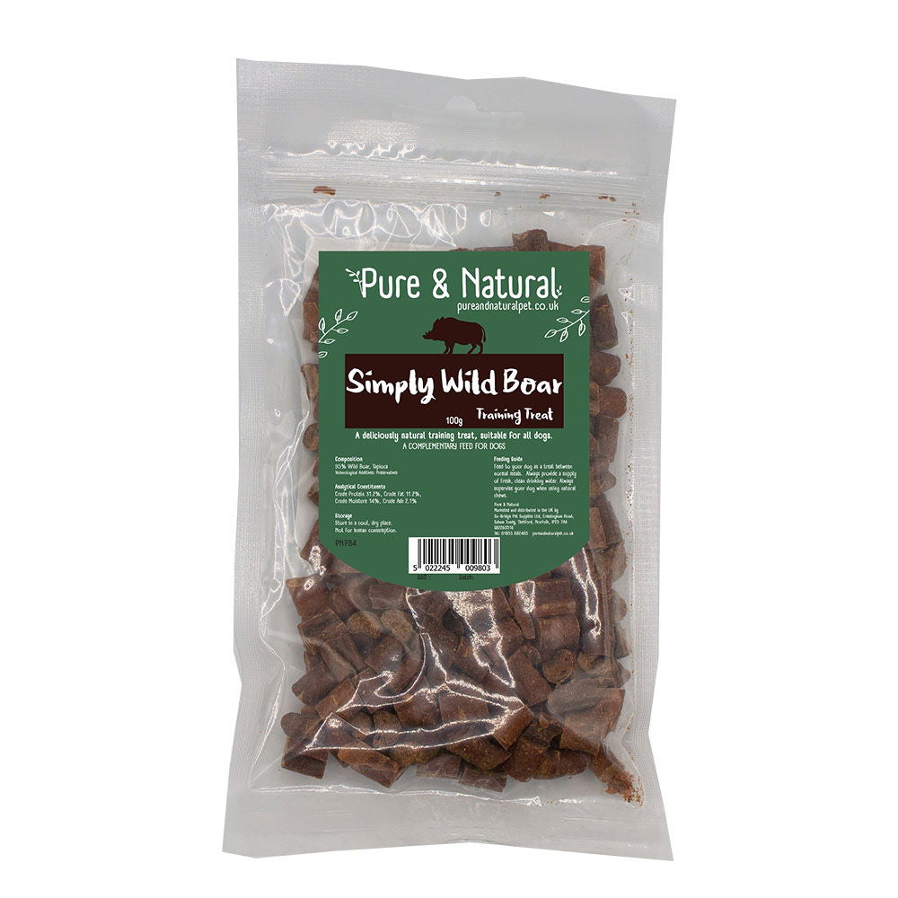 Pure & Natural Simply Meaty Training Treats Wild Boar