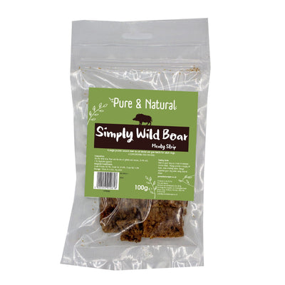 Pure & Natural Meat Strips Wild Boar 100g