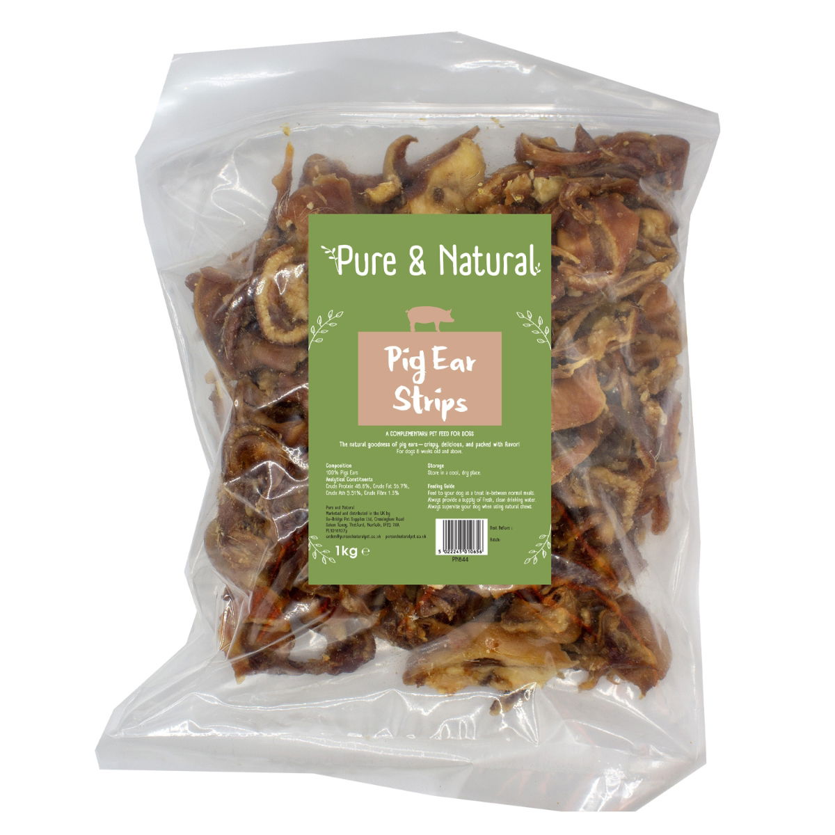 Pure & Natural Pigs Ears Strips