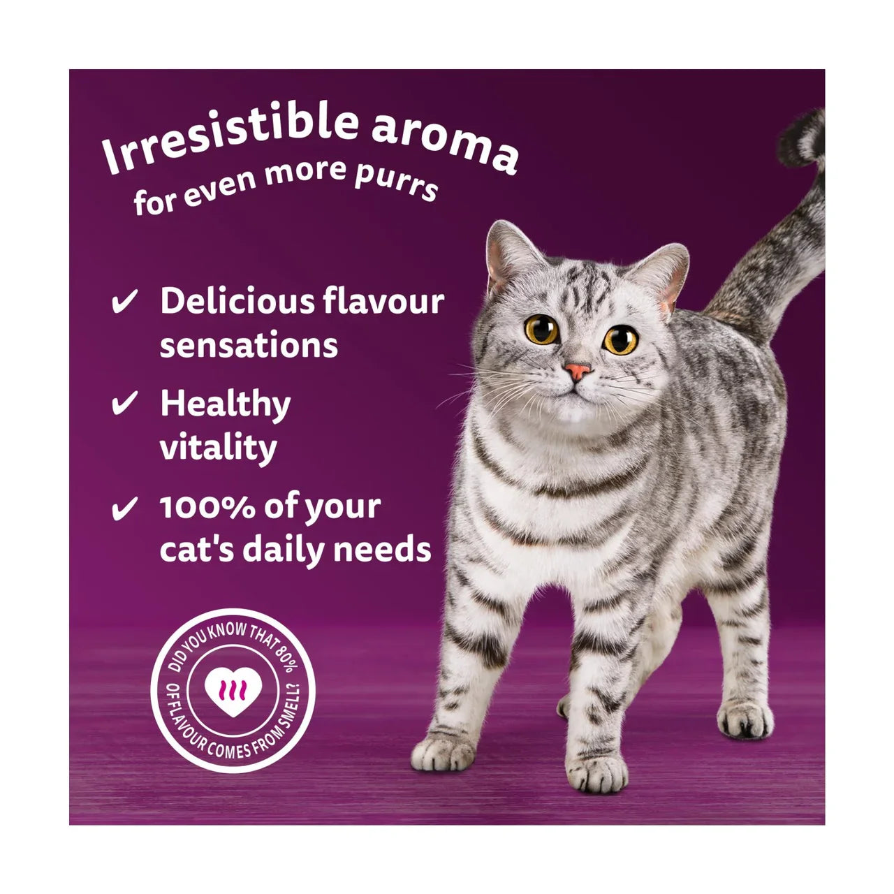 Whiskas Pouches 1+ Adult Cat Aromatic Selection Fragrant Fusions In Gravy 12X85G