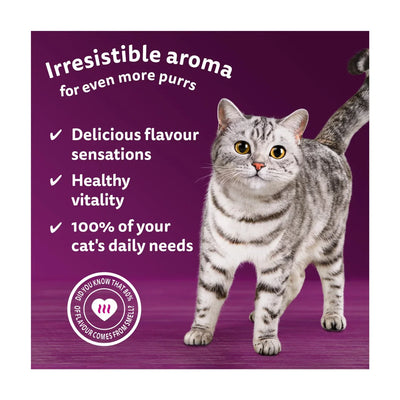 Whiskas Pouches 1+ Adult Cat Aromatic Selection Fragrant Fusions In Gravy 12X85G