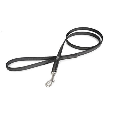 Julius-K9 Color & Grey Super-Grip Leash Thin Black & Grey