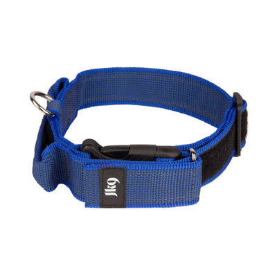 Julius-K9 Color & Grey Collar With Closable Handle 40mm Blue