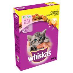 Whiskas 2-12 Months Kitten Complete Dry with Chicken 340g - Ormskirk Pets