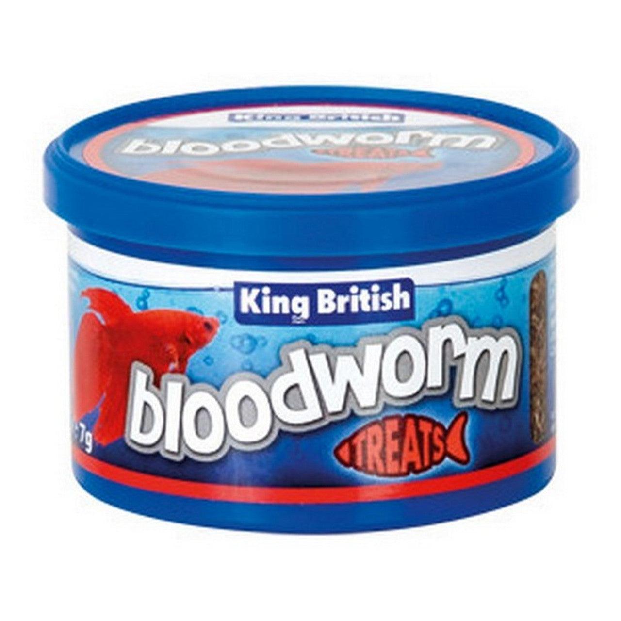 King British Bloodworm Fish Treat, 7g - Ormskirk Pets
