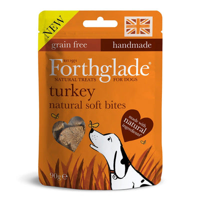 Forthglade Soft Bite Grain Free Turkey Treat, 90G x 8 - Ormskirk Pets