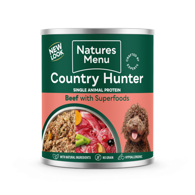 Natures Menu Country Hunter Beef with Superfoods 600g x 6