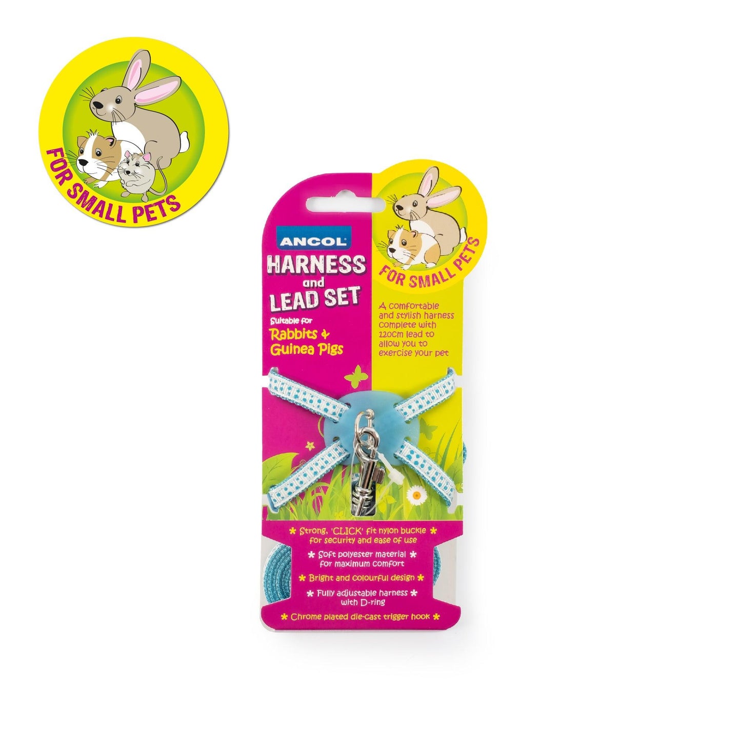 Ancol Rabbit and Guinea-Pig Harness Set Blue - Ormskirk Pets