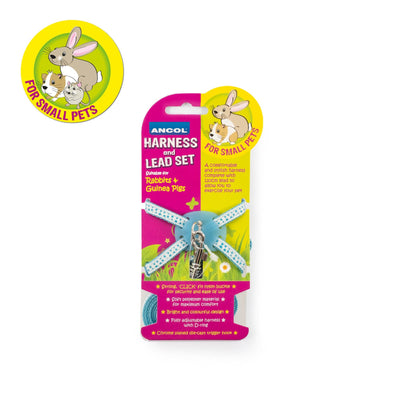 Ancol Rabbit and Guinea-Pig Harness Set Blue - Ormskirk Pets