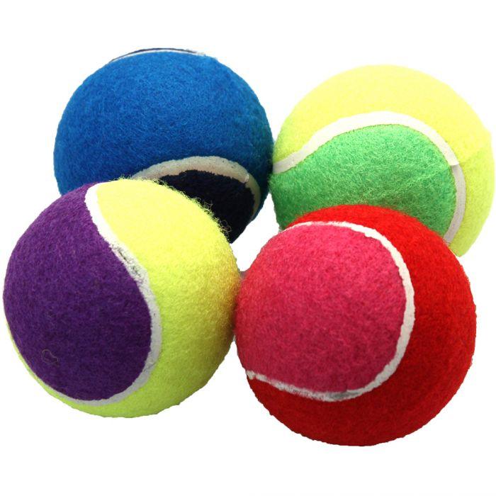 Tennis Ball 2.5" Assorted Pack 4 - Ormskirk Pets