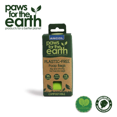 Ancol Paw For The Earth Plastic Free Poop Bags 8x Refill - Ormskirk Pets