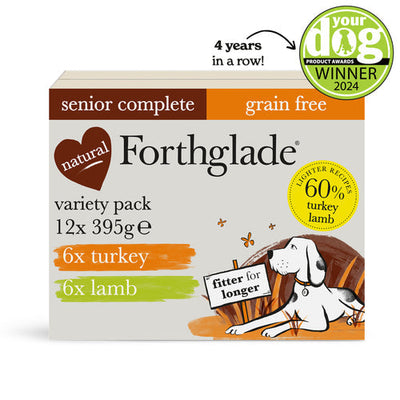 Forthglade Complete Senior Grain Free Variety Case 12pk, 395g