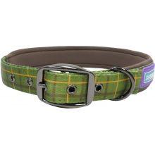 Hemm & Boo Check Collar Green Medium - 3/4X14-18" - Ormskirk Pets