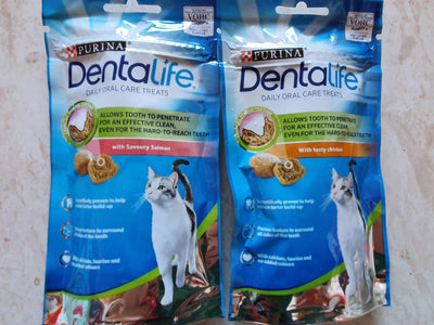 Dentalife Cat Bundle Salmon and Chicken 40g each - Ormskirk Pets