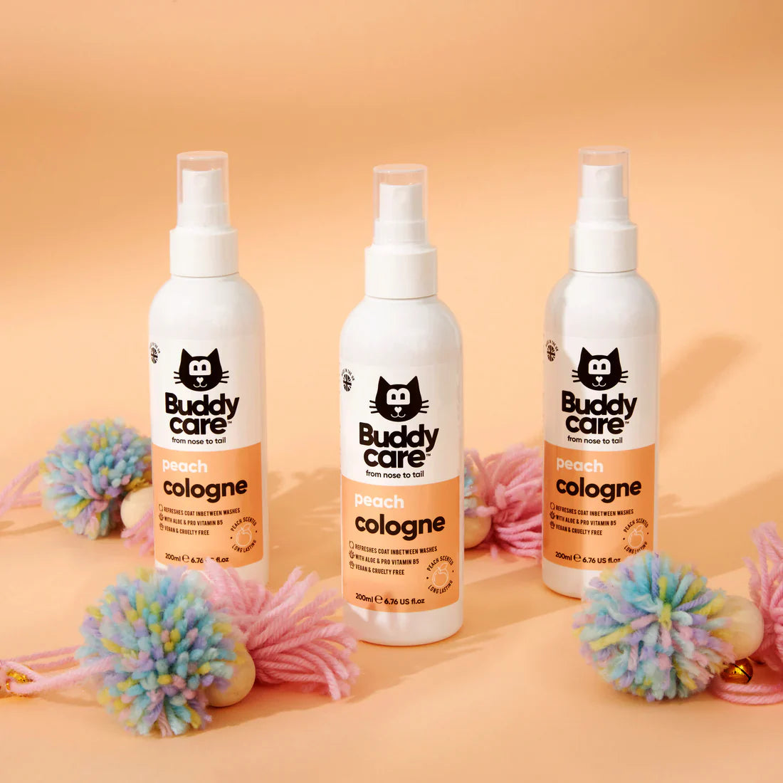 Buddycare Peach Cat Cologne 200ml