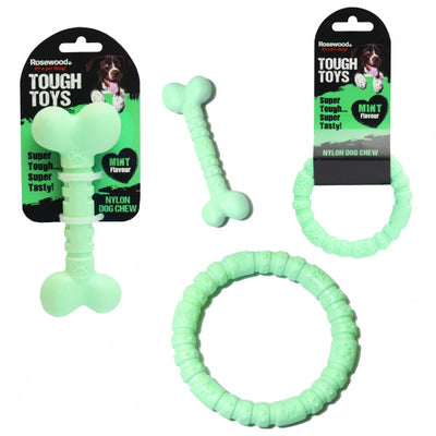 Rosewood Tough Toys Mint Bone