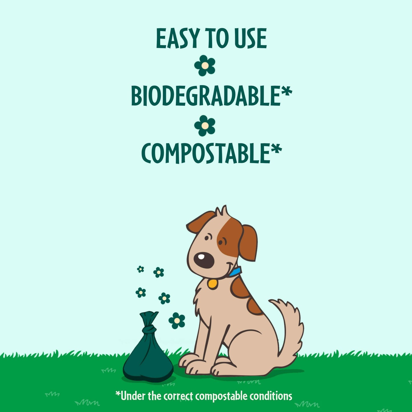 Good Boy Clean & Kind Compostable Poo Bag Rolls 3 rolls x 20 bags