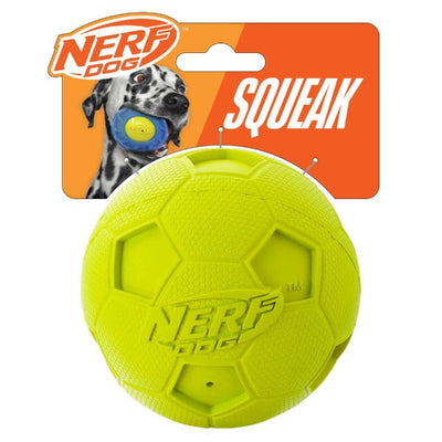 Nerf Dog Rubber Soccer Squeak Ball 4in