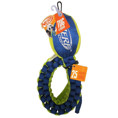 Nerf Dog Nylon Squeak Vortex Chain Tug 25in