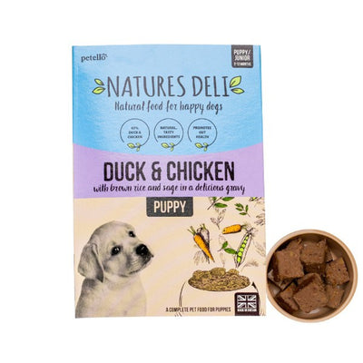 Natures Deli Puppy (Ckn & Duck) 400g tray Case of 7