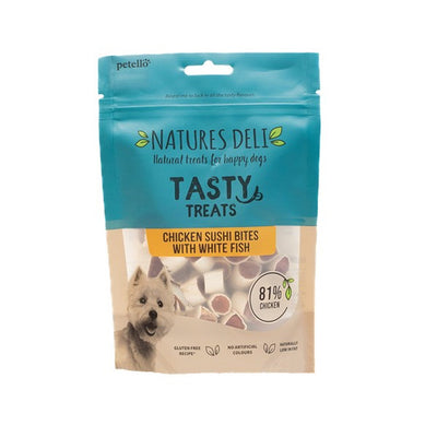 Natures Deli Chicken and Fish Sushi Bites 100g Case of 10
