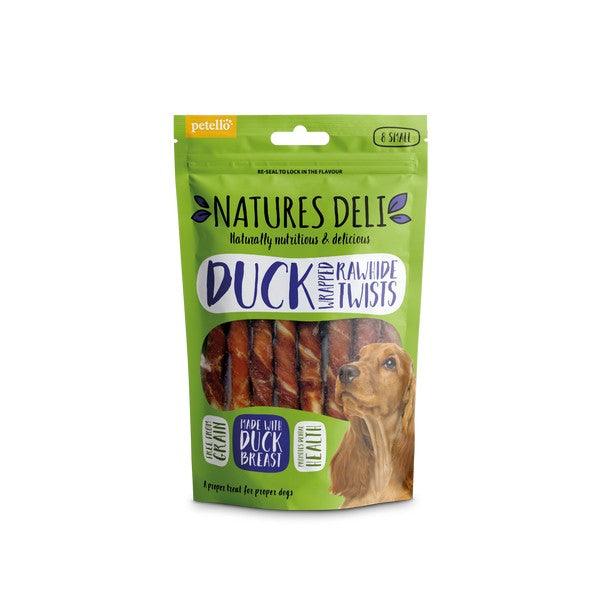 Bingham Farms Duck Wrapped Rawhide Twist Sml 8pk 80g Case of 10 - Ormskirk Pets