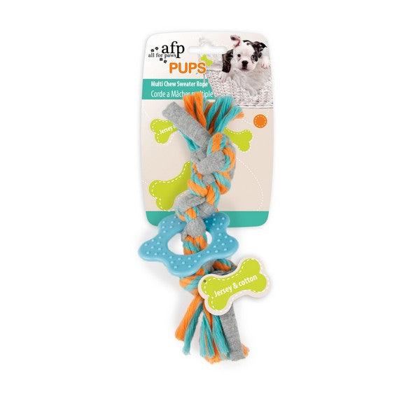 All For Paws Pups Multi Chew Sweater Rope - Ormskirk Pets