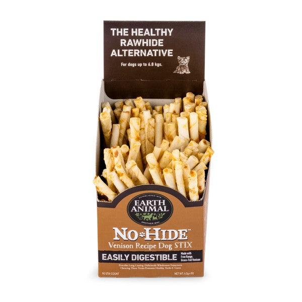 Earth Animal No Hide Venison STIX Counter Display Box 90 - Ormskirk Pets