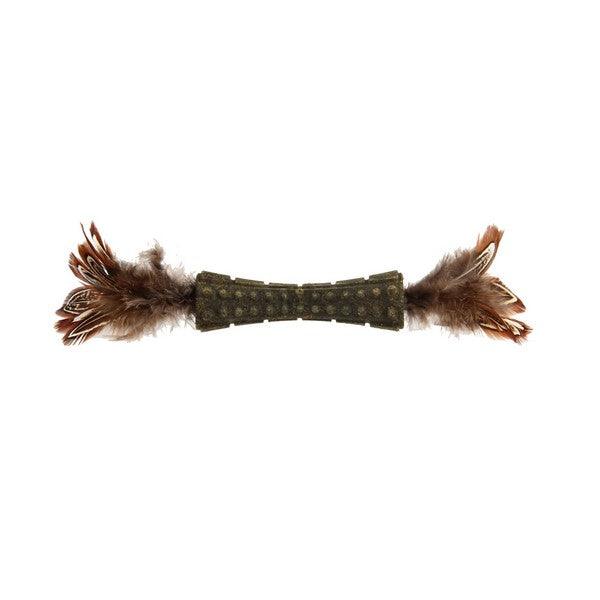 GiGwi Double Ended Feather Stick Cat Toy Natural - Ormskirk Pets