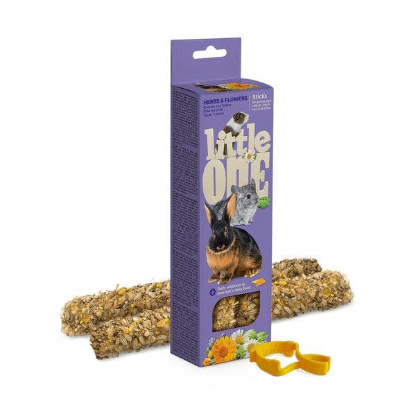 Little One Sticks For Guinea Pigs, Rabbits And Chinchillas With Herbs And Flowers 2х55G - Ormskirk Pets